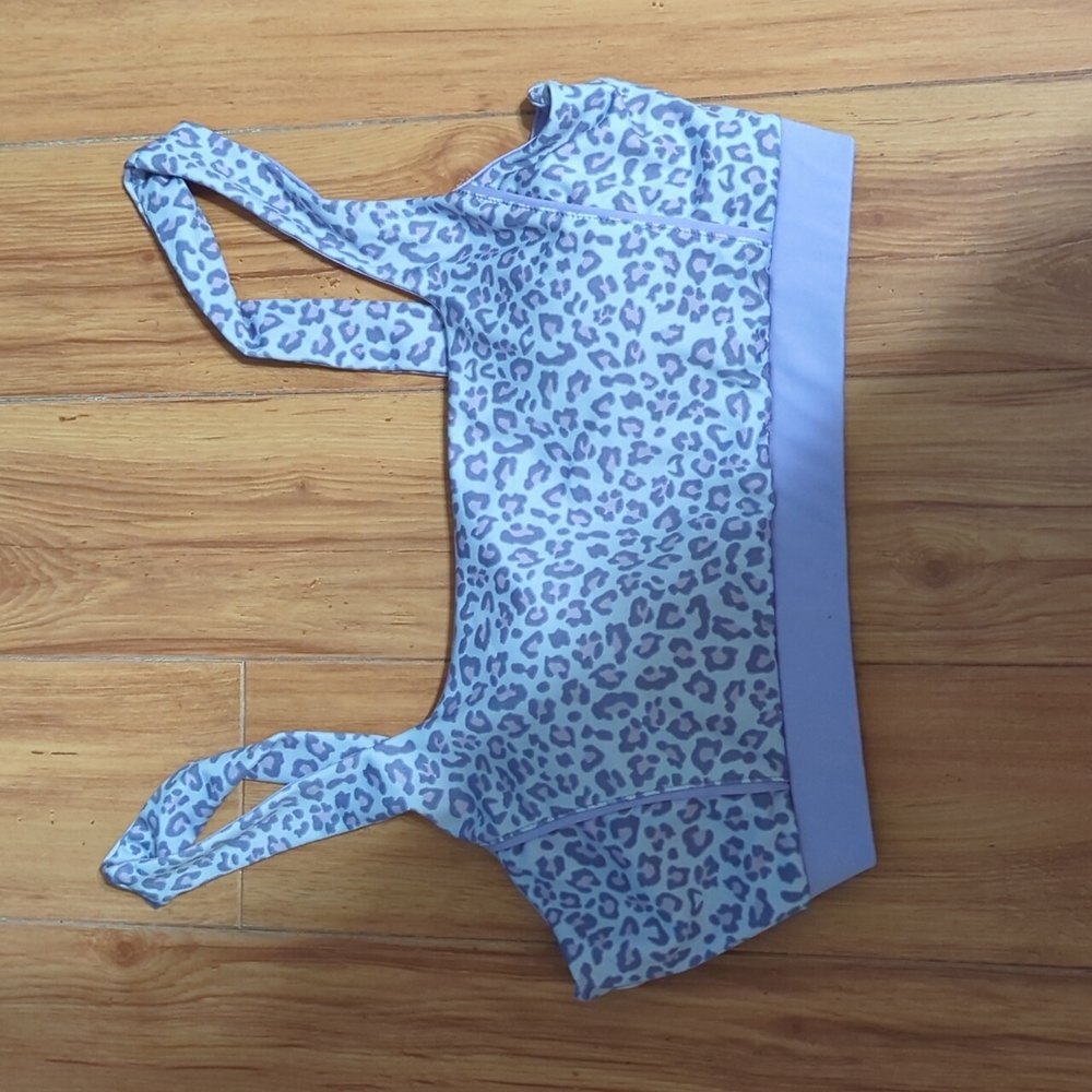 Xpbx pro Sports bra size large Purple Cheetah Print